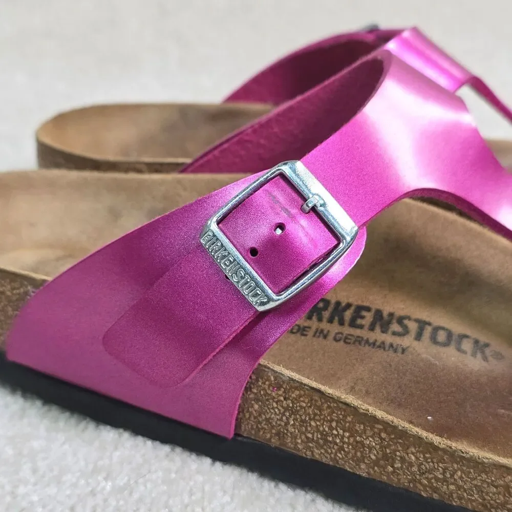 Birkenstock Gizeh Birko Flor Thong Sandals Pink Women's EU 41 L10